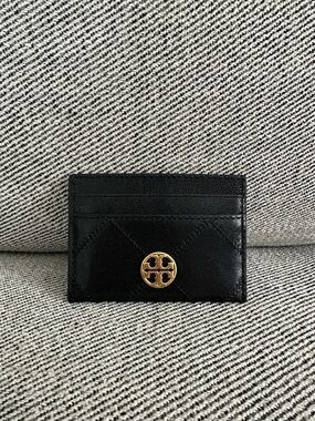 NWT Tory Burch Willa Slim Card Case 165928 Black